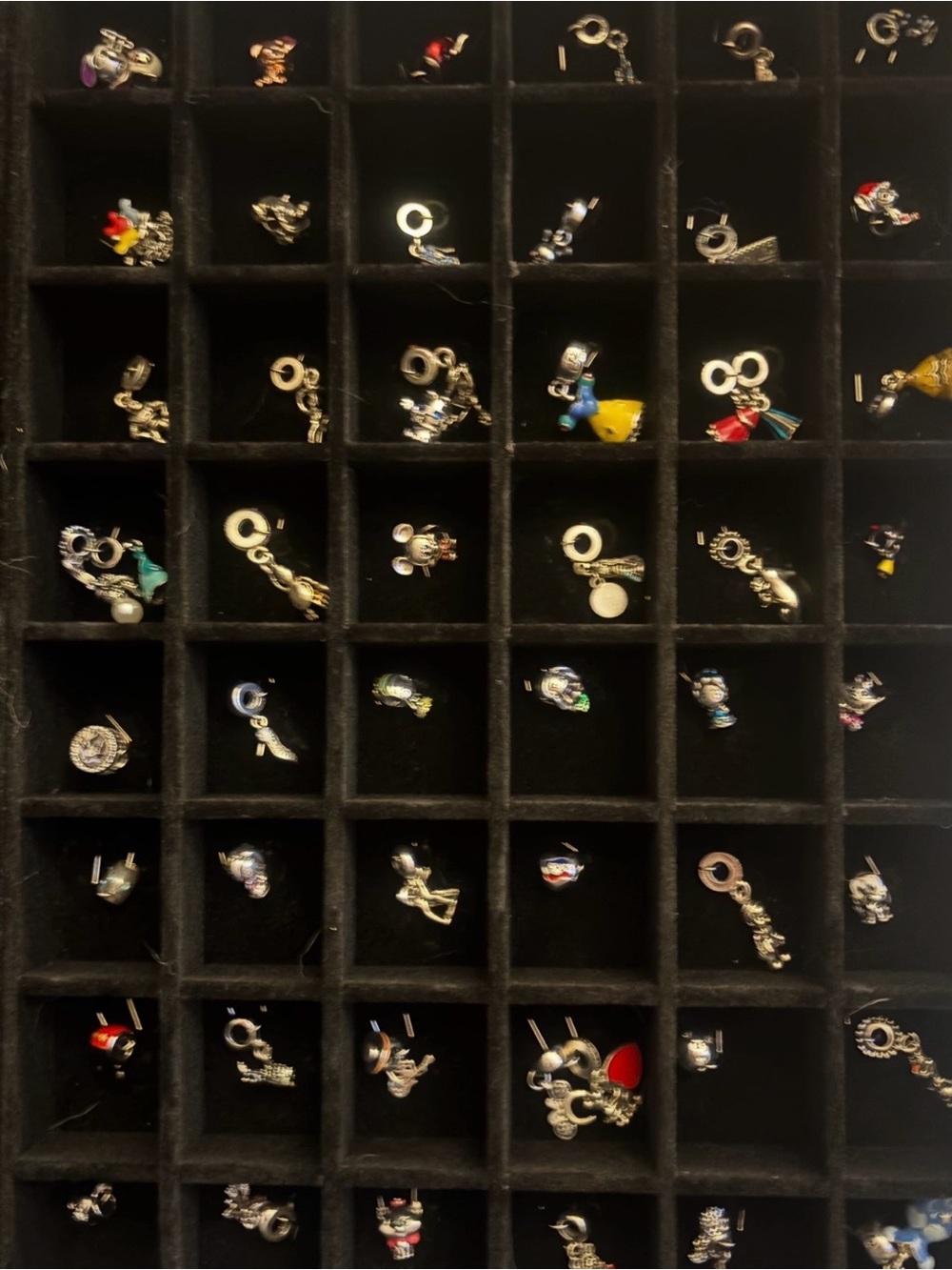 Sterling Silver Multicolor Charm Collection
